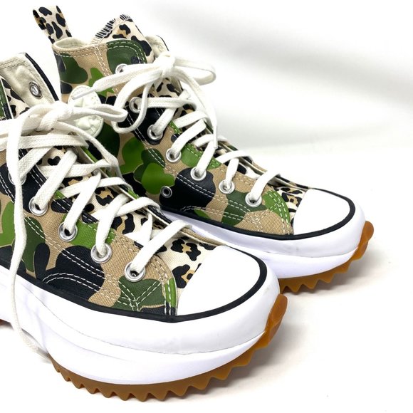 Converse 170913C Men's Run Star Hike High Candied Ginger Piquant Green Sneakers - Picture 2 of 9